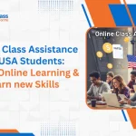 The Image is showing the online assistance for USA students.